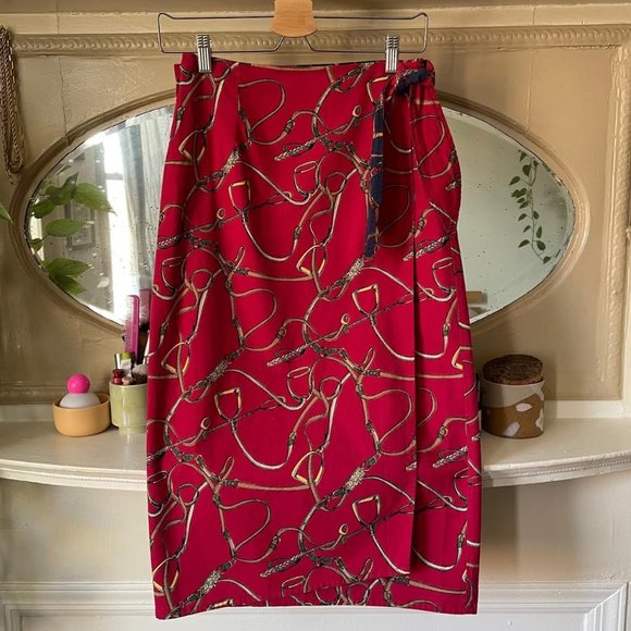On the Verge Dresses & Skirts - Vintage Equestrian On The Verge Wrap Skirt